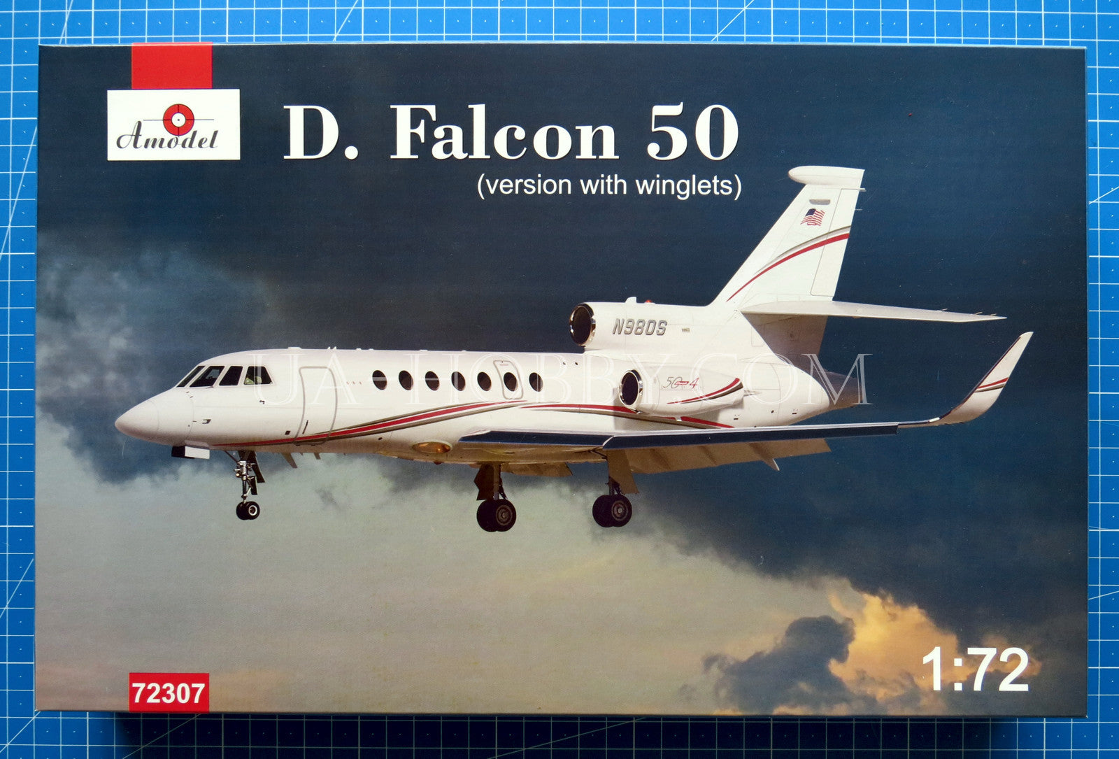 1/72 Dassault Falcon 50 (version with winglets). Amodel 72307