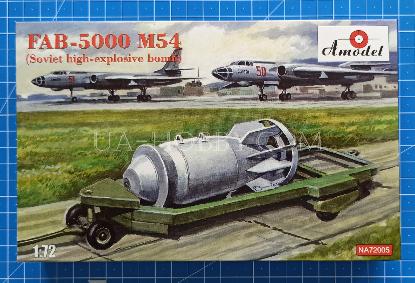 1/72 FAB-5000 M-54 Soviet high explosive bomb. Amodel NA72005