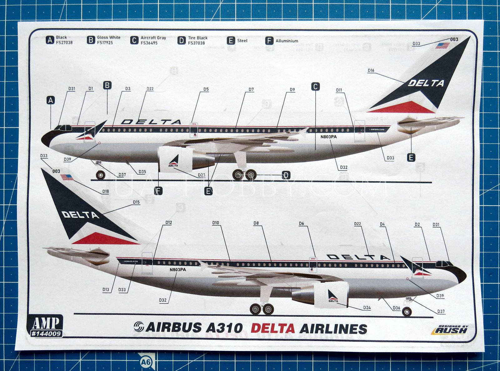 1/144 Airbus A310-300 Delta + Fedex. AMP 144009 – UA-hobby