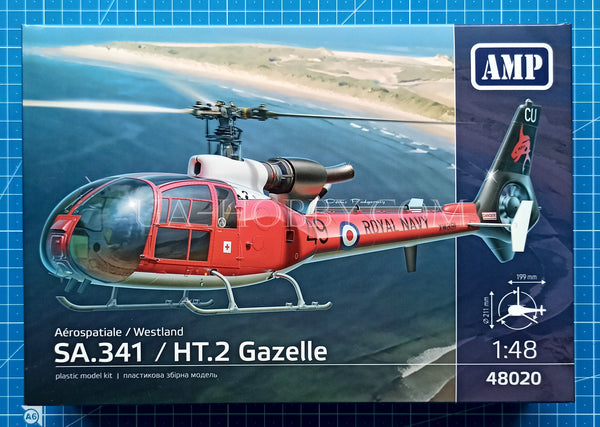 1/48 Aérospatiale / Westland SA.341 / HT.2 Gazelle. AMP 48020