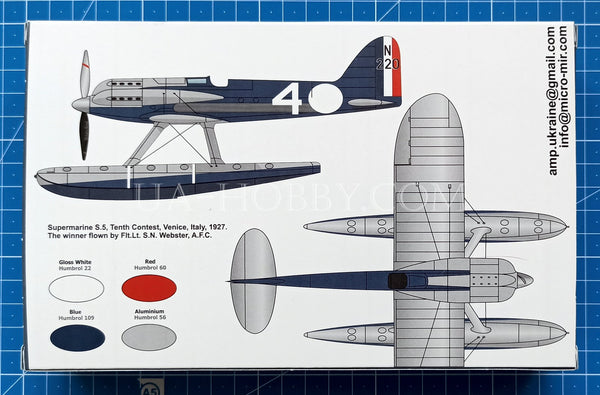 1/72 Supermarine S-5 Schneider Trophy Series. AMP 72009