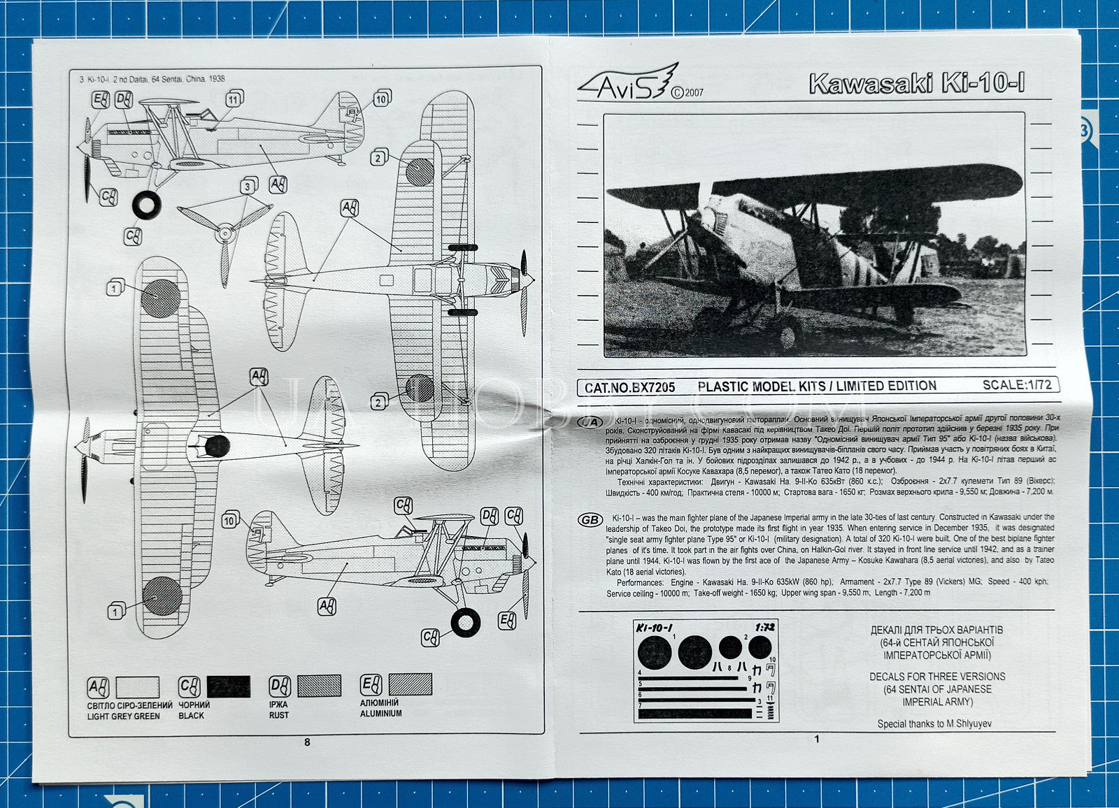 MKYページ 1/72 Kawasaki Ki-10-I. AviS BX 72005 – UA-hobby
