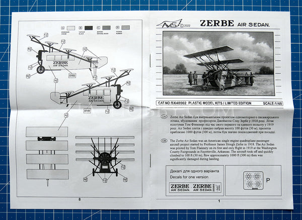 1/48 Zerbe Air Sedan. AviS BX 48002