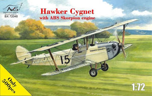 1/72 Hawker Cygnet with ABS Skorpion Engine. AviS BX 72048