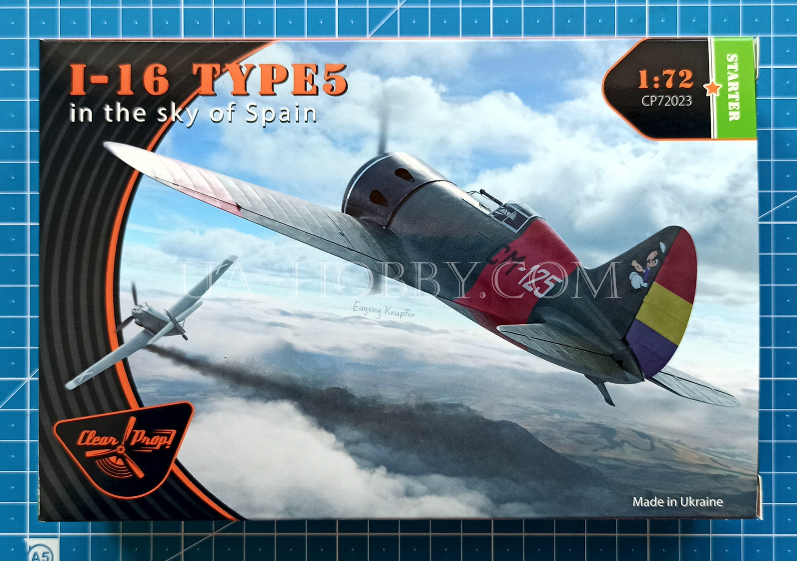 1/72 Polikarpov I-16 Type 5 In the Sky of Spain. Clear Prop! CP72023