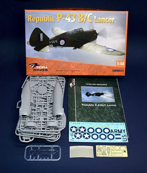 1/48 Republic P-43 B/C Lancer. Dora Wings DW48034