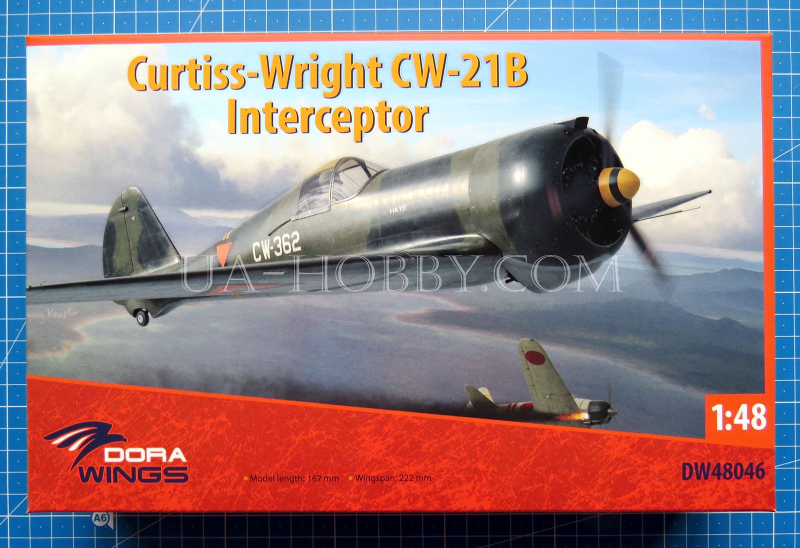 1/48 Curtiss-Wright CW-21B Interceptor. Dora Wings DW48046