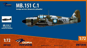 1/72 Marcel Bloch MB.151 foreign service. Dora Wings DW72030