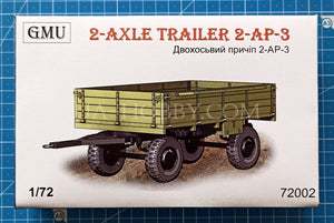 1/72 2-axle trailer 2-AP-3. GMU 72002