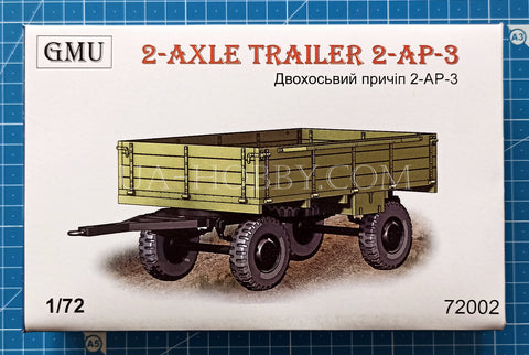 1/72 2-axle trailer 2-AP-3. GMU 72002