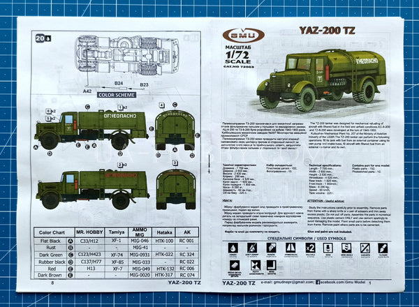1/72 YAZ-200 TZ. GMU 72003
