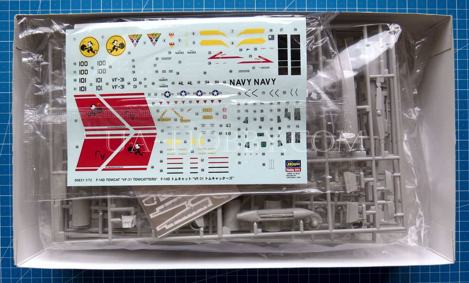 1/72 F-14D Tomcat 'VF-31 Tomcatters'. Hasegawa 00831 – UA-hobby