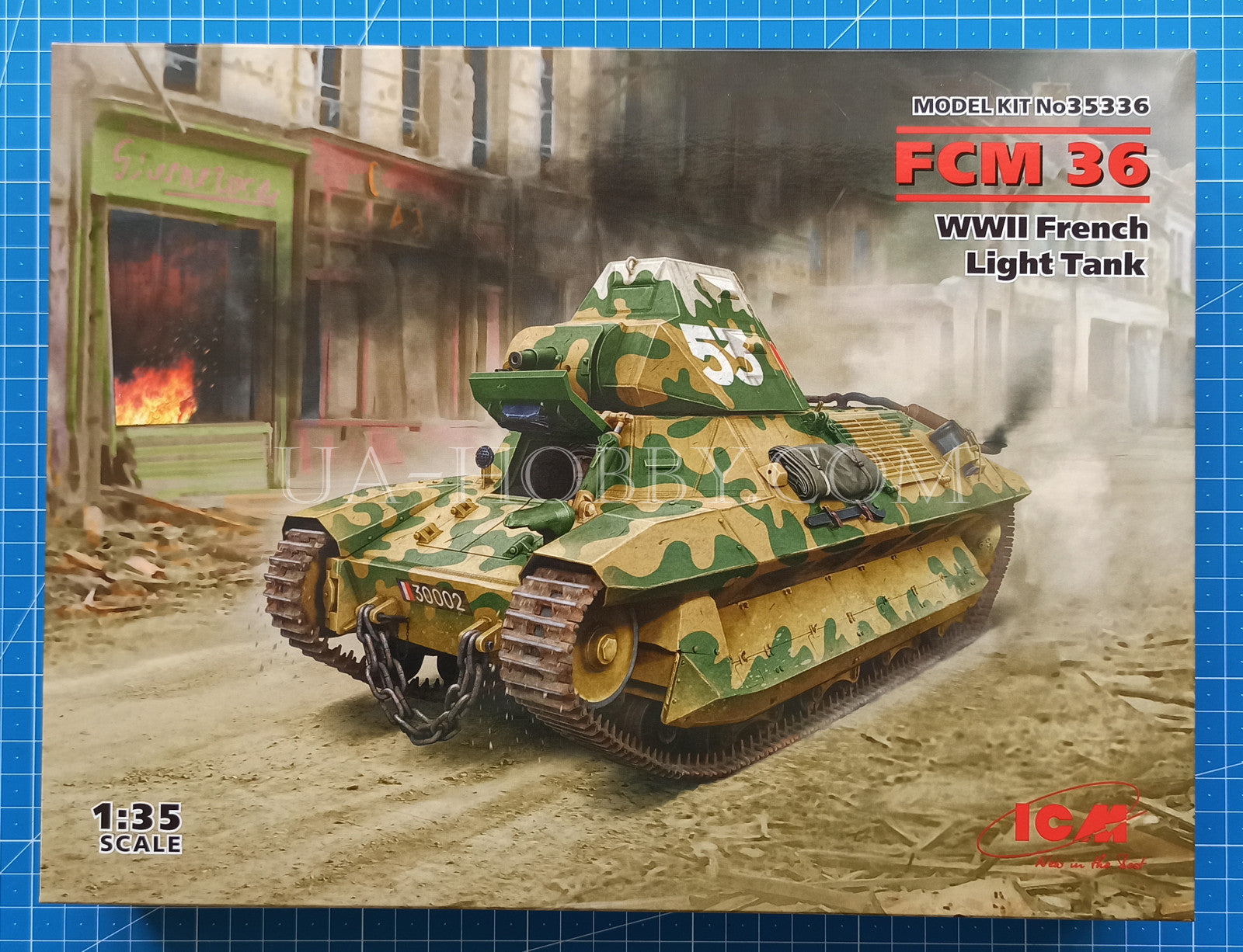 1/35 WWII French Light Tank FCM 36. ICM 35336