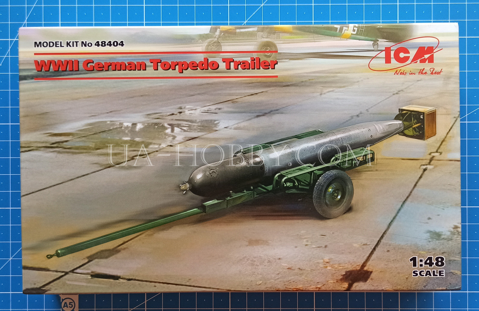 1/48 WWII German Torpedo Trailer. ICM 48404