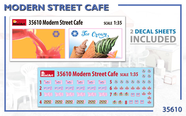 1/35 Modern Street Cafe. MiniArt 35610