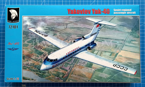 1/72 Yakovlev Yak-40 Early version. Mars Models 72101
