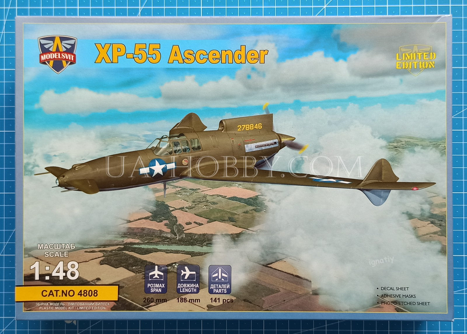 1/48 XP-55 Ascender. ModelSvit 4808