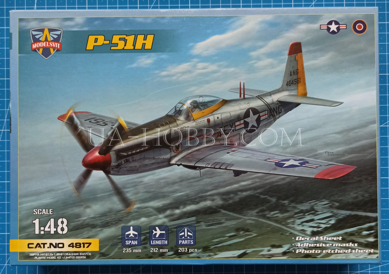 1/48 North American P-51H Mustang. ModelSvit 4817