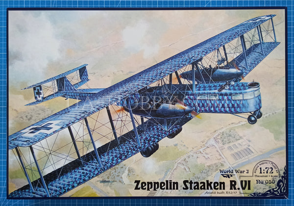 1/72 Zeppelin Staaken R.VI Aviatik built, R52/17. Roden 050