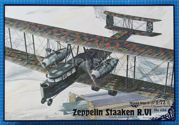 1/72 Zeppelin Staaken R.VI Schutte-Lanz built, R27/16. Roden 055