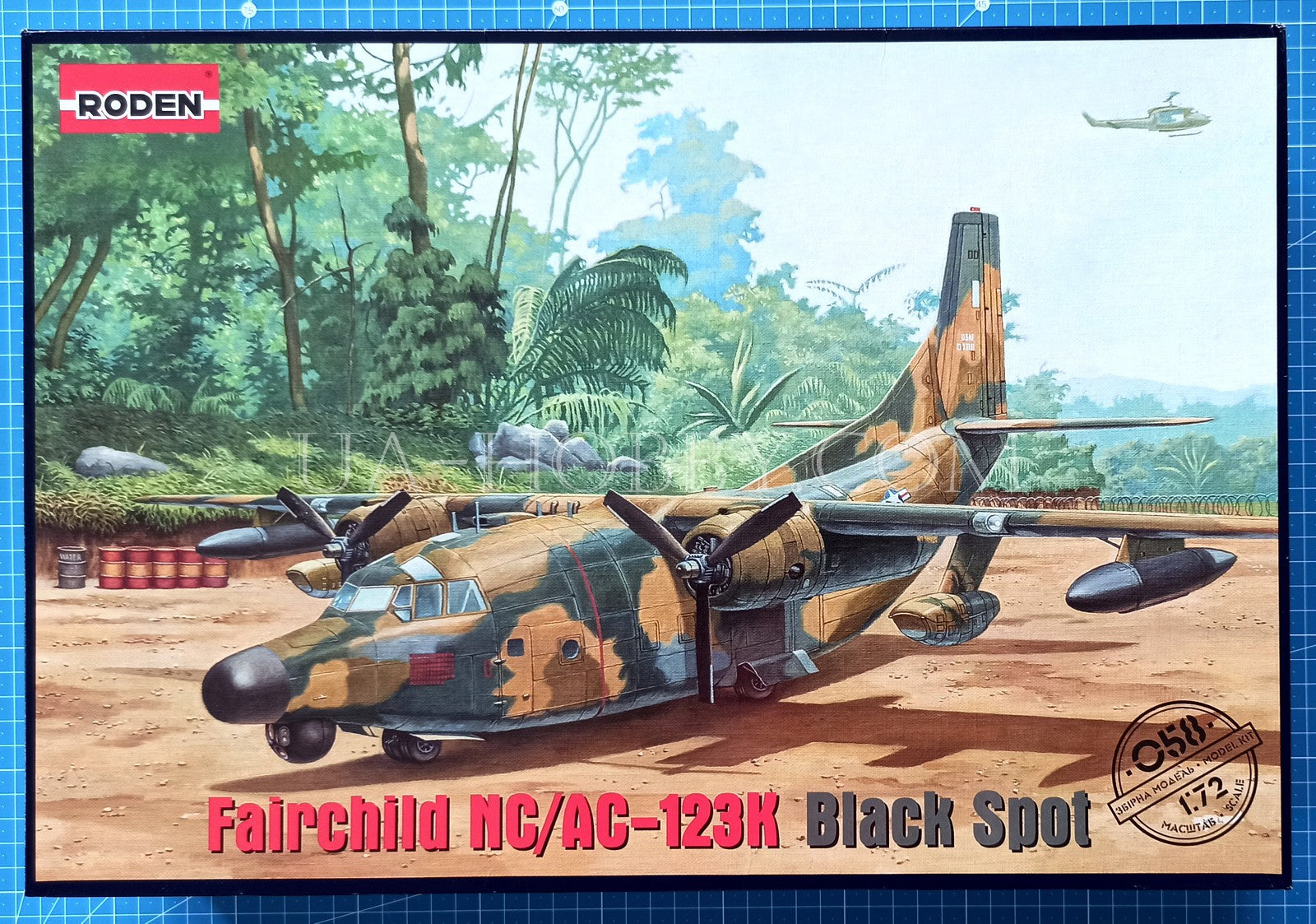 1/72 Fairchild NC/AC-123K Black Spot. Roden 058