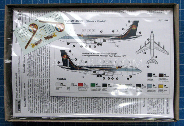 1/144 Boeing 720 Starship One ★Music Series★. Roden 314
