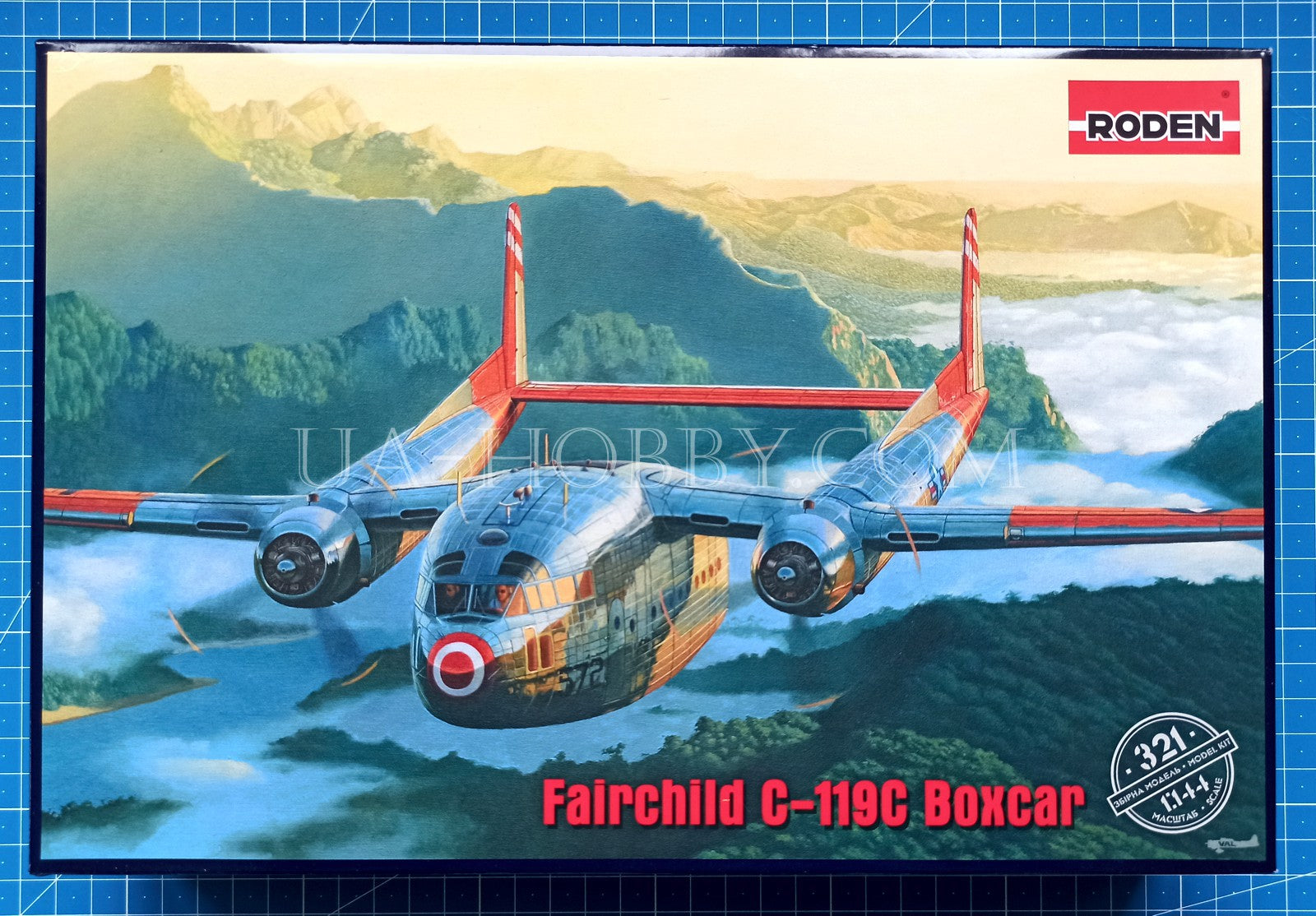 1/144 Fairchild C-119C Boxcar. Roden 321