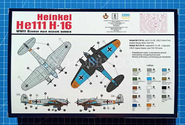 1/144 He-111 H-16. Roden 344