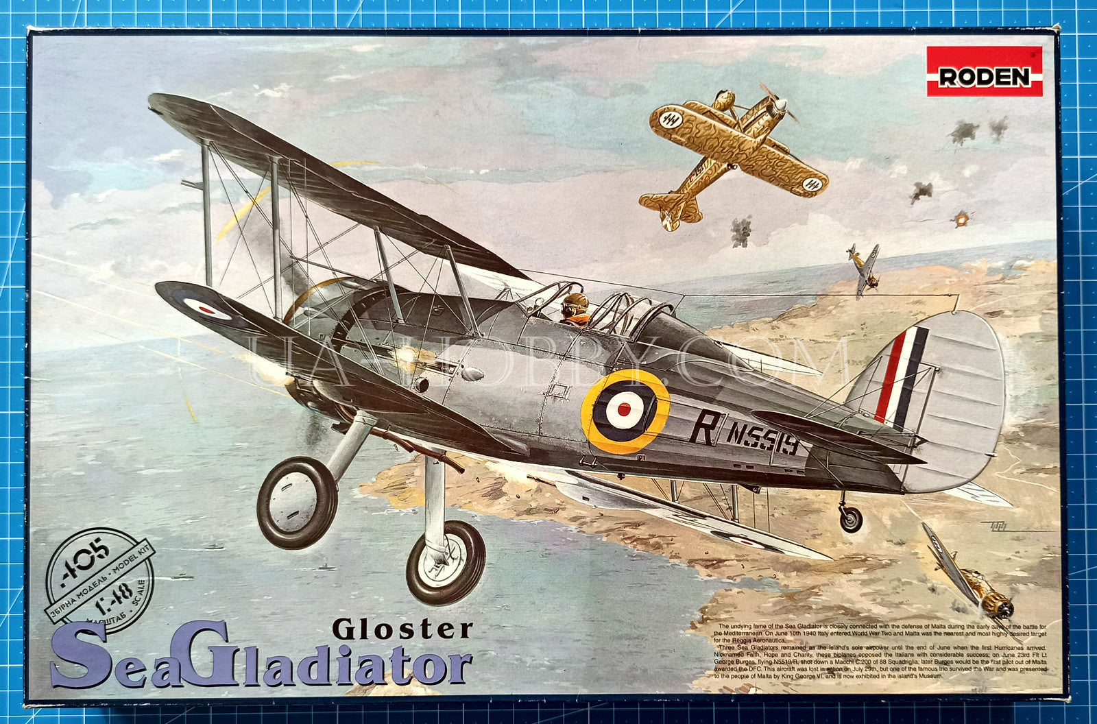 1/48 Gloster Sea Gladiator. Roden 405