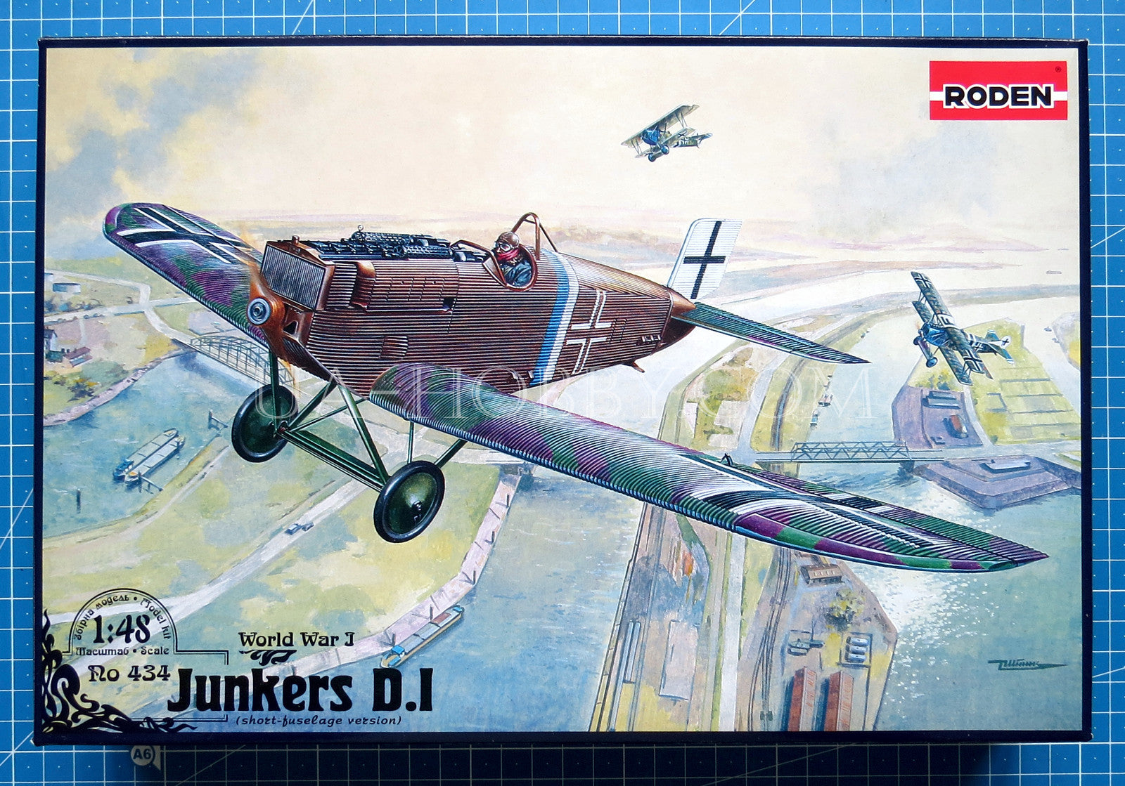 1/48 Junkers D.I short-fuselage version. Roden 434