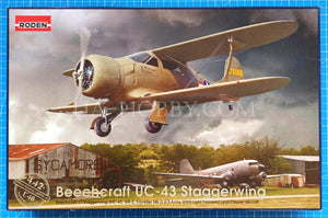 1/48 Beechcraft UC-43 Staggerwing. Roden 442
