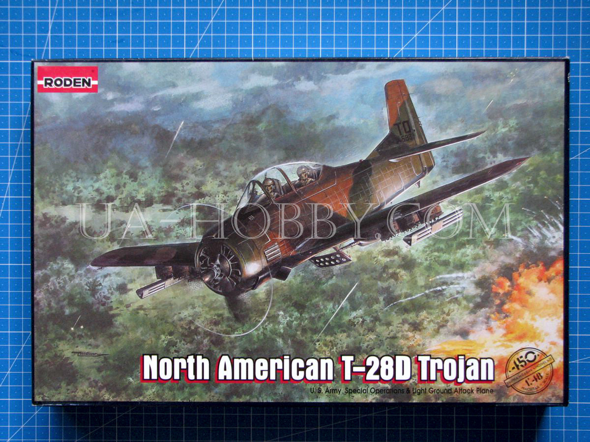 1/48 North American T-28D Trojan. Roden 450