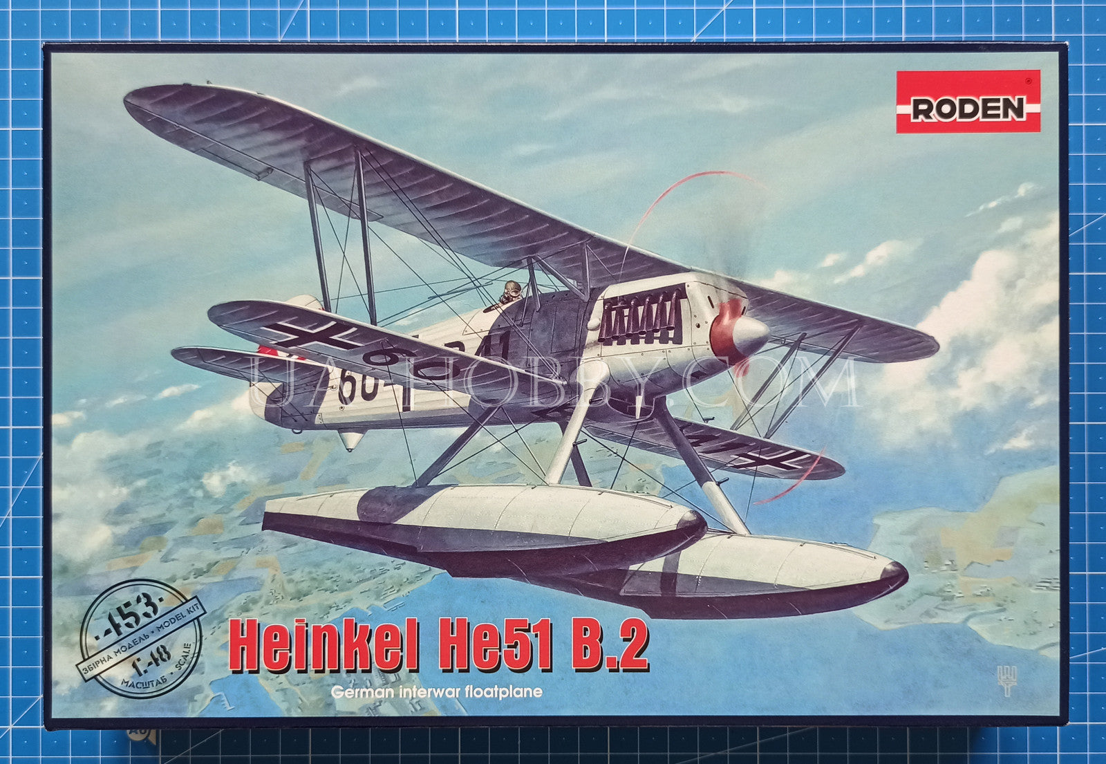 1/48 Heinkel He51 B.2 Float Plane. Roden 453