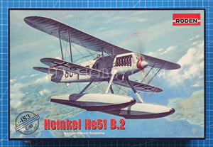 1/48 Heinkel He51 B.2 Float Plane. Roden 453