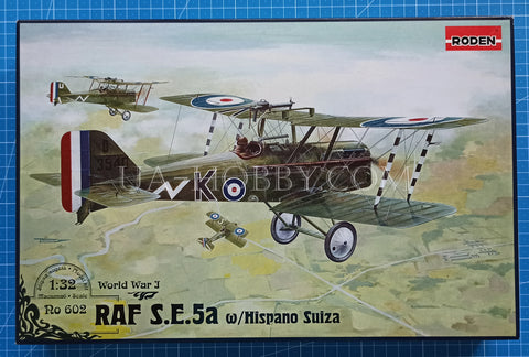 1/32 RAF S.E.5a w/Hispano Suiza. Roden 602
