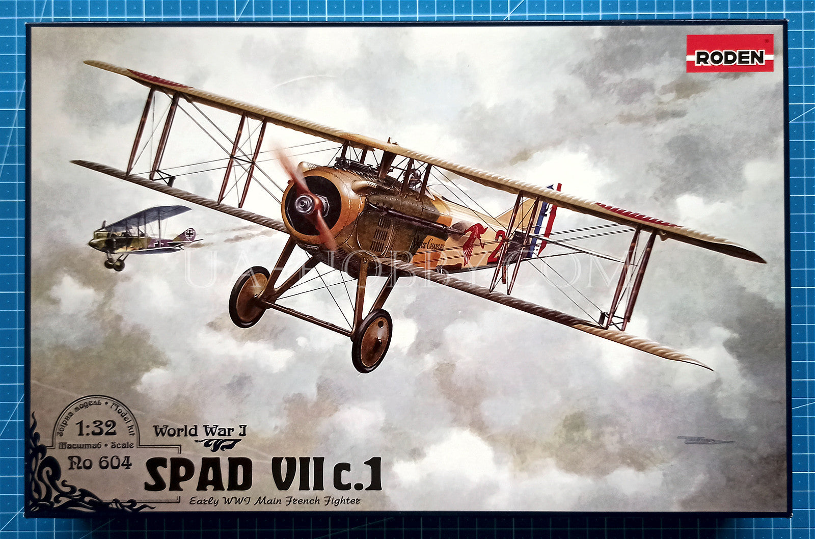 Maqueta SPAD S.XIII Caza Francés WWI - Escala 1/32 Plástico Roden 634 - Avión Biplano Histórico