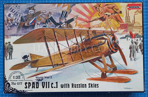 1/32 Spad VII c.1 with Russian skies. Roden 617