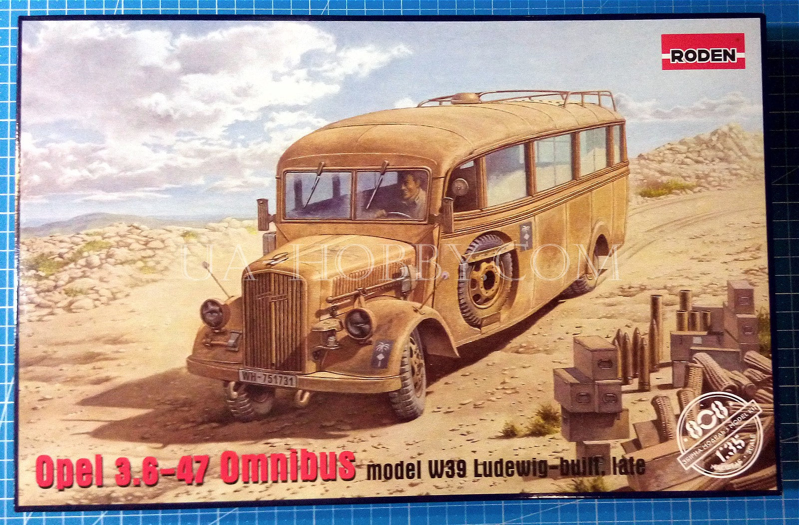 1/35 Opel 3.6-47 Omnibus model W39 Ludewig-built, late. Roden 808