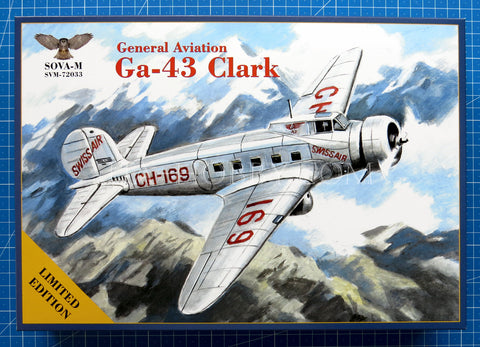 1/72 General Aviation Ga-43 Clark Swissair. SOVA-M SVM-72033