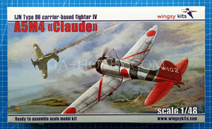 1/48 IJN Type 96 carrier-based fighter IV A5M4 "Claude". Wingsy Kits D5-02