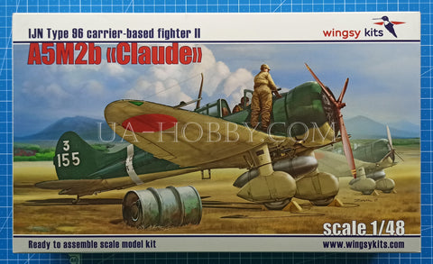 1/48 IJN Type 96 carrier-based fighter II A5M2b "Claude" (early version). Wingsy Kits D5-03